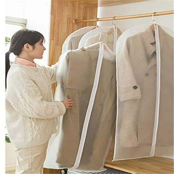 Dust Bags Cover Moth Proof for Clothes Storage Suits Dress Garment Bag Clear